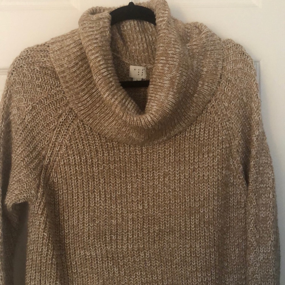 Beige Long Sweater/Dress